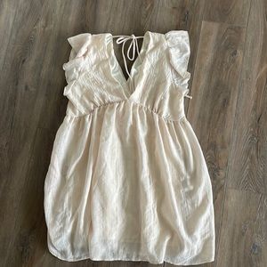 Altar’d State Cream Babydoll Sundress